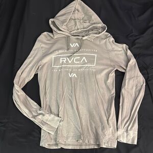 RVCA Gray Long Sleeve Hoodie